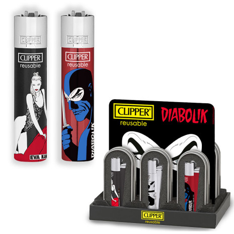 Accendini e Fiammiferi - Accendini da regalo - CLIPPER METAL LARGE DIABOLIK